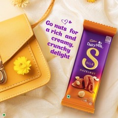 3 x Cadbury Dairy Milk Silk Hazelnut Chocolate Bar, 143 g