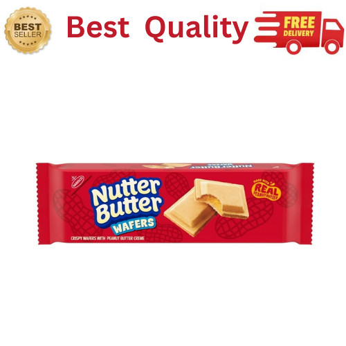 NUTTER BUTTER Peanut Butter Wafer Cookies 10.5 oz Snack Cookies