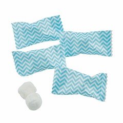Light Blue Chevron Buttermints, Candy, 108 Pieces