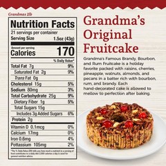 Beatrice Bakery Co. Original Fruitcake, Grandma’s Old 32 Ounce (Pack of 1)