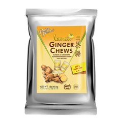 Ginger Chews with Lemon Candied Natural Candy 1 lb