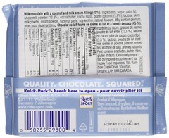 Ritter Sport chocolate Bar Coconut, 3.5 oz