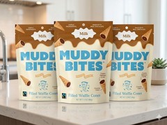 Muddy Bites Milk Chocolate Waffle Cone Snacks 2.33oz – LOT OF 3 Bags NEW