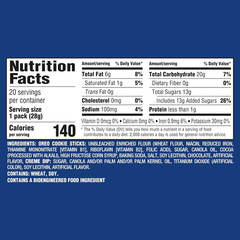 Handi-Snacks Cookie Sticks ‘N Creme Dip Snack Packs, 20 Snack Packs