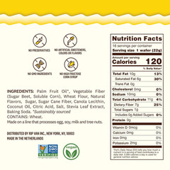Rip Van Wafels Lemon Cookies, 16 Count, 1g Sugar, 4g Carbs, Vegan, Keto Friendly