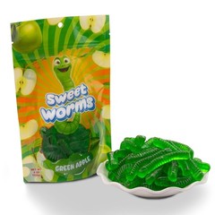 FirstChoiceCandy Gummy Worms, Sweet and Sour, Multi Flavors, 4 oz ( Pack Of 6 )