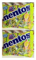 2 x 100Tablets Mentos Sour Mix Chewy Dragees Candy Pineapple Grape Lime 270g