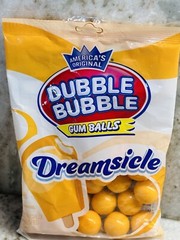 Dubble Bubble DREAMSICLE Flavored Bubble Gum Balls-4oz Bag(1)