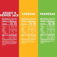 Whisps Cheese Crisps Variety Pack | Protein Chips | 2.12 Ounce (Pack of 6)