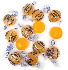 Sugar-Free Butterscotch Buttons Hard Candy, 1 Pound, Fat-Free, Gluten-Free, 9…