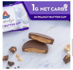 Atkins Endulge Peanut Butter Cups Keto Friendly Box 20 Count 12 oz (340 g)