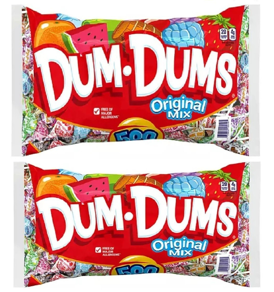 Dum Dum Original Pops (500 ct. x 2 Packs) 1000 TOTAL LOLLIPOPS !!!
