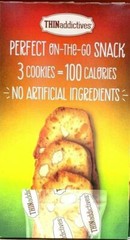 2 Packs THINaddictives Mango Coconut Almond Thin Cookies 25 ct 1.27 lb Each Pack