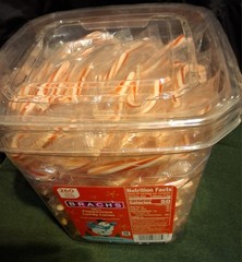 1 Large Container Of Brachs Mini Candy Canes 260 Count Candy