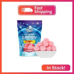 Arctic Farms Freeze Dried Candy Zotz Fizz Candies (3.5oz, Strawberry)