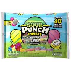 Sour Punch Twists, Individually Wrapped Easter Spring Candy 9oz Bag Fresh Sealed