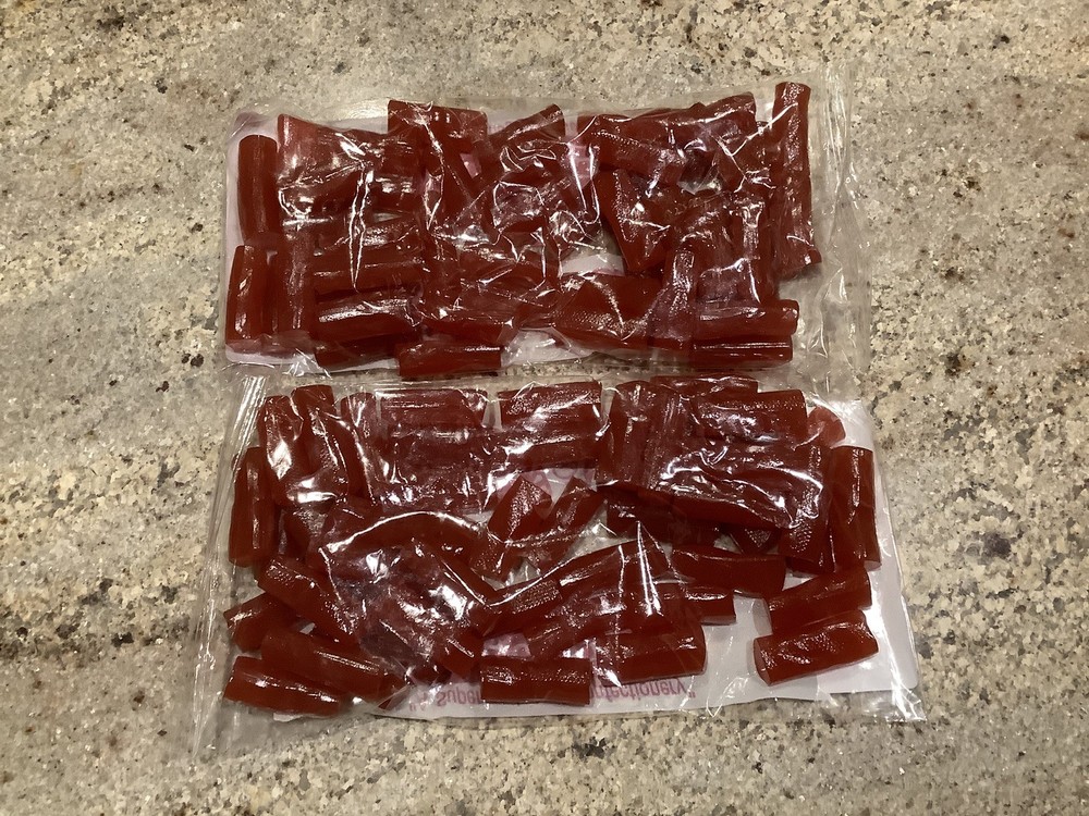 FINNSKA STRAWBERY SOFT LICORICE BITES FROM FINLAND -1.5 Pounds