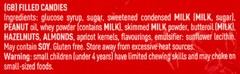 Rossana Italian Red Hard Candy with Milk Almond Hazelnut Creamy Heart 6.17oz
