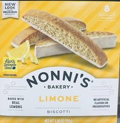 Nonni’s Bakery LIMONE Biscotti Nonnis Baked With Real Lemons 6.88 oz Box