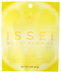 Issei Mochi Gummies Yuzu Flavored Chewy Candy 2 Oz 6 Pack