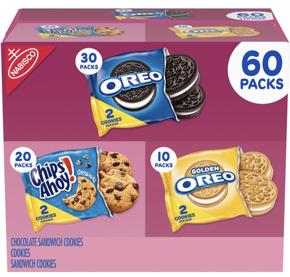 Nabisco Sweet Treats Cookie Variety Pack, OREO & CHIPS AHOY! (60 Pk.)