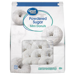 Powdered Sugar Mini Donuts, 10 oz, (pack of 4)……….