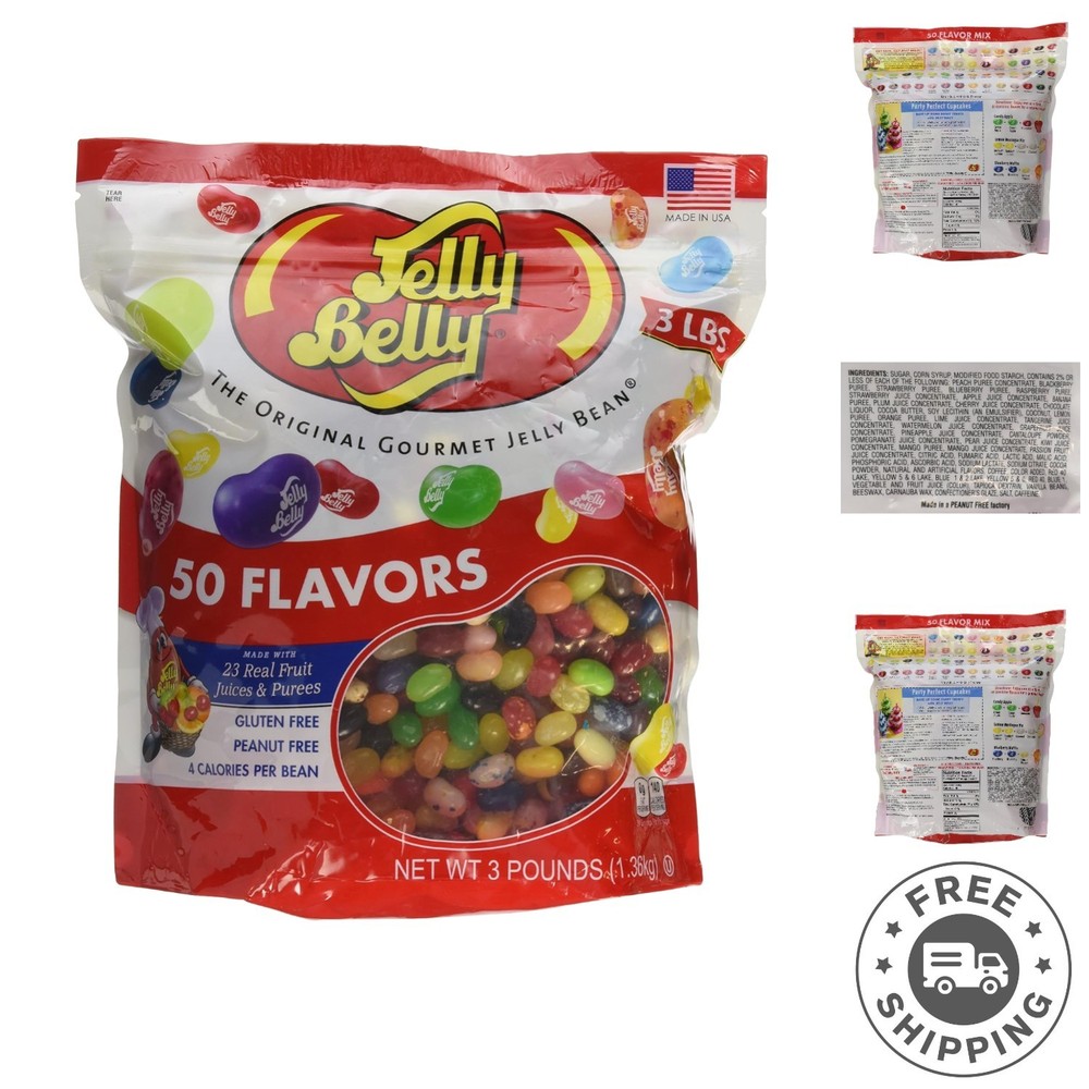 3 lb Assorted Jelly Belly Gourmet Jelly Beans – Perfect for Weddings & Parties