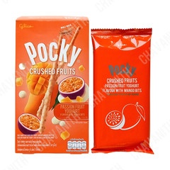 Pocky Crush Passion Fruit Yogurt & Mango Biscuit 1.34 oz, Pack of 10【US DDP】
