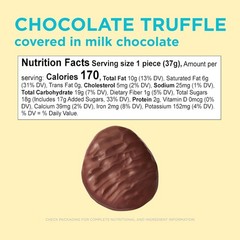 RUSSELL STOVER Easter Chocolate Truffle Milk Chocolate Egg, 1.3 oz @ PACK OF 18
