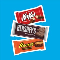 HERSHEY’S, KIT KAT and REESE’S Assorted 27.3 oz (18 Count, Pack of 1), Brown