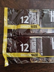 24 Hersheys MILK Chocolate ALMOND Candy Snack Size Bars (Lot Of 2 Packs Of 12)