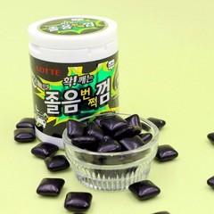 Lotte Wake-Up Gum Bottle 87g Caffeine Chewing Gum Korean Mint Gum
