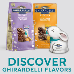 3 Bags of Ghirardelli Bunny Cookie Milk Chocolate Candy 5.8 Oz Big Bag