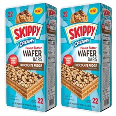 Crunchy Peanut Butter & Chocolate Fudge Bars (22 Ct x 2)