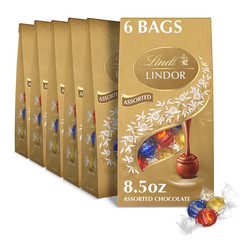 LINDOR Assorted Chocolate Truffles, Chocolate Candy with Smooth, Melting Truffle
