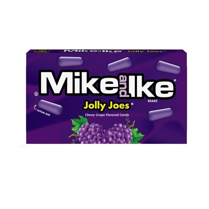 6x Mike and Ike Jolly Joes Chewy Grape Flavored Candy, 120 Grams, Israel, Kosher