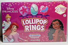 Sealed DISNEY PRINCESS 20 Count BOX Decorated Lollipop Rings PERFECT FOR PARTY