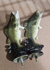 Hand painted fish trophy toppers Set of 12