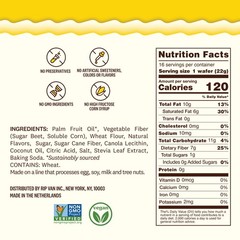 Rip Van Wafels Lemon Cookies, 16 Count, 1g 16 Count (Pack of 1), yellow