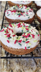 Spiced Gingerbread Donuts with Vanilla Glaze (Set of 4)
