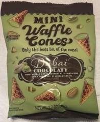 NEW—DUBAI CHOCOLATE—mini waffle cones bag—1.7 Oz—1 pack Of 8–SHIPS IN 24 HOURS—