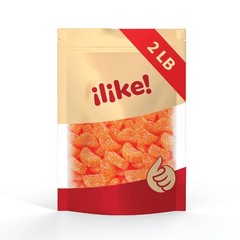 Orange Slices Jelly Candy – 2 lb Bag – Sugar-Dusted – Gelatin-Free