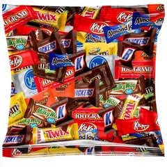 Bulk Chocolate Candy Mix â€“ Individually Wrapped Fun Size Chocolate Bars & Tre.