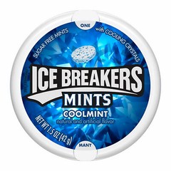 Hershey 72060 Ice Breakers, Cool Mint, 1.5 oz. Tin – Quantity 8