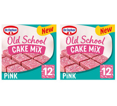 Dr. Oetker Pink Old School Traybake Baking Mix 436g PACK OF 2