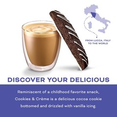 Nonni’s Cookies & Crème Biscotti, Rich Dark Cocoa Cookie with Vanilla Icing, …