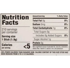 Trident Sugar Free Gum, Cinnamon, 15 Count 14 Pieces in Each Free Shipping E1/27