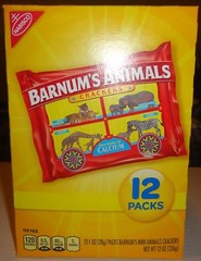 Nabisco Barnum’s Animal Crackers Caged design 12 pack 1oz bags discontinued qty