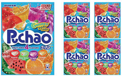 UHA Mikakuto Japan Puchao Puchao Chewy Candy 4 Flavor Fruit Mix 3.52oz -4 BAGS