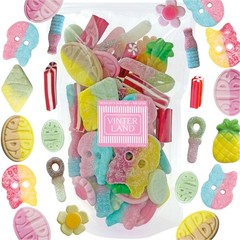 VINTERLAND Swedish Candy Mix 1.2 Pounds Bubs Big Ovals & Big Swedish Candy …